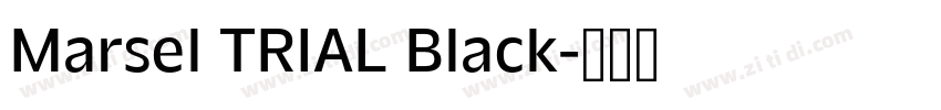 Marsel TRIAL Black字体转换